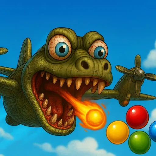 Brainrot Attack: Flying Crocodile Arcade Shooter
