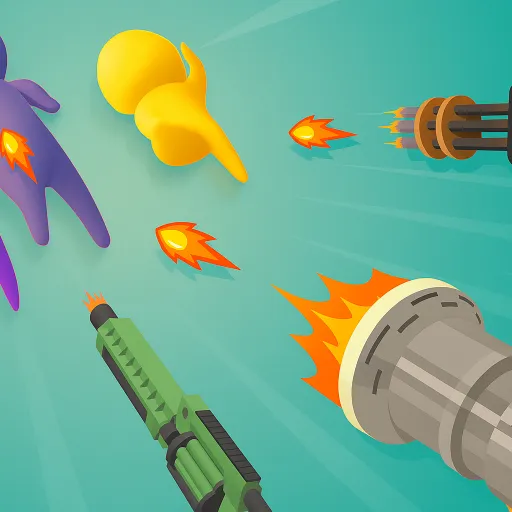 Crowd Battle Gun Rush: Action-Packed 3D Parkour Shooter