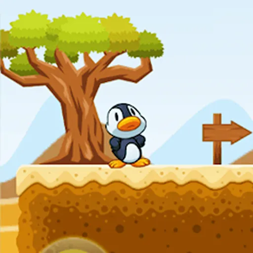Penguin Run Adventure: Free Online 2D Platformer Game