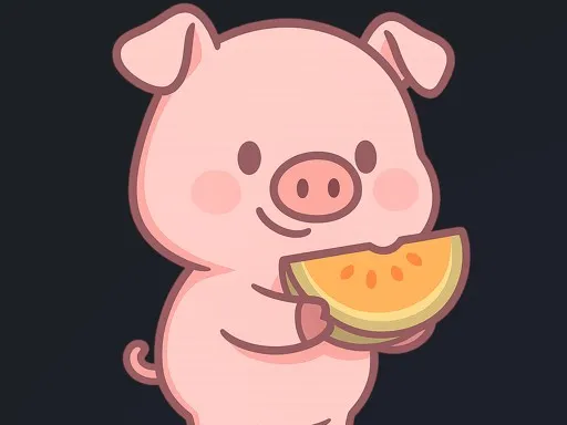 Piggy vs Watermelon: Free Online Arcade Shooter Game
