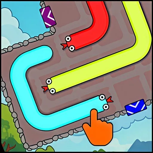 Play Slither Escape: Addictive Snake Color Puzzle Online